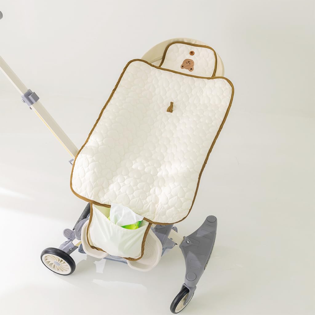 SNOWIE SOFT Diaper Changing Mats for Baby, Folding Cotton Nappy Pads for Babies Diaper Changing Station, Waterproof Diaper Changing Pad Diaper Cover with Button & Organizer Pocket, Christmas Gifts SNOWIE SOFT Diaper Changing Mats for Baby, Folding Cotton Nappy Pads for Babies Diaper Changing Station, Waterproof Diaper Changing Pad Diaper Cover with Button & Organizer Pocket, Christmas Gifts